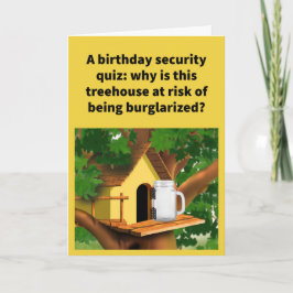 Funny Pun Door är en Burk Grattis på födelsedagen Kort