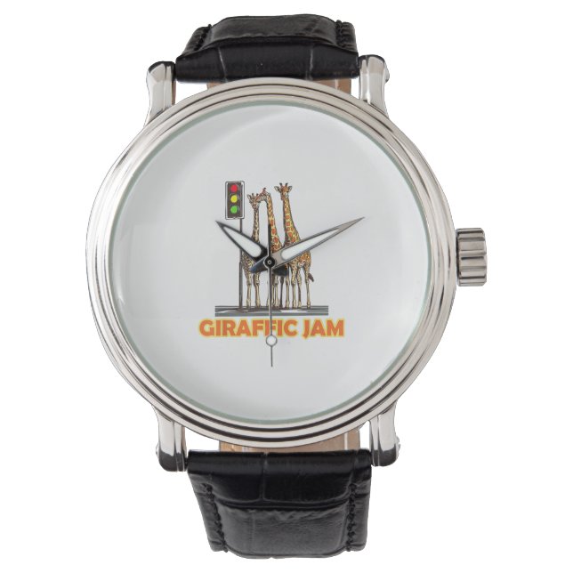 Funny Pun Giraffe Sylt Armbandsur (Framsida)