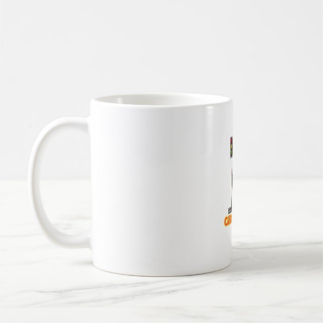 Funny Pun Giraffe Sylt Kaffemugg (Vänster)