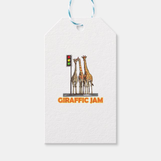 Funny Pun Giraffe Sylt Presentetikett (Framsidan)