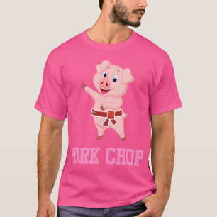 Funny Pun Gris Älskare Gris Chop Karate - Piggy Pi T Shirt