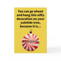 Funny Pun-jul på mint-God jul