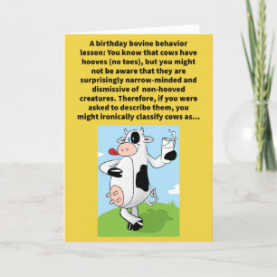 Funny Pun Lack Toes, Intolerant Grattis på födelse Kort