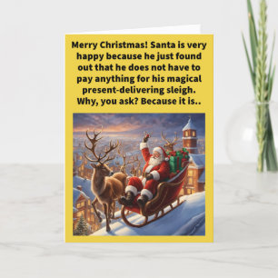 Funny Pun på House God jul Kort