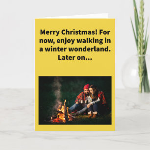 Funny Pun Perspire av Fire God jul Kort