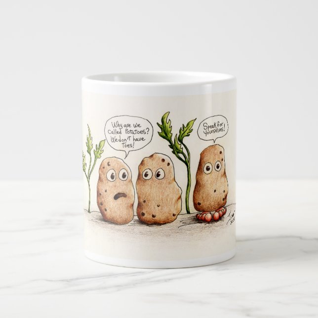 Funny Pun-potatis   Jumbo Mugg (Framsidan)