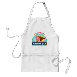 Funny Pun "Premium Ham" Apron Förkläde