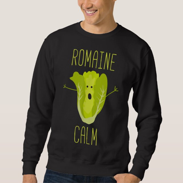 Funny  Pun Romaine Lugn Gardener Gift Lång Ärmad Tröja (Framsida)