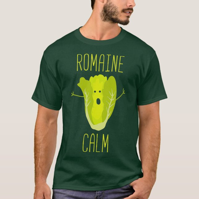 Funny  Pun Romaine Lugn Gardener Gift T Shirt (Framsida)