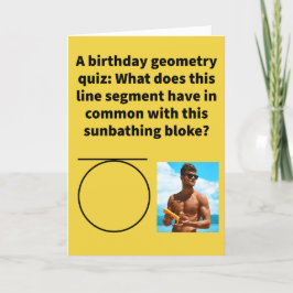 Funny Pun Tan Gents Grattis på födelsedagen-kort Kort
