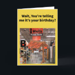 Funny Pun well Aisle B Birthday Kort<br><div class="desc">Det ser ut som ett nytt födelsedagskort! Jag hoppas att du gräver det här kortet ett hål-gäng. Detta är ytterligare ett exempel på en gemensam fras som alltid lät rolig för mig. Njut av det här roliga grattis på födelsedagen-kortet!</div>