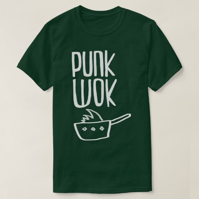 Funny punkrock pun punk wok t shirt (Design framsida)