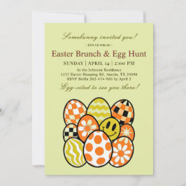 Funny Punny Easter Brunch Party Invitation Inbjudningar