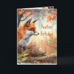 Funny Punny Fox Birthday Animal Wildlife Natature Kort<br><div class="desc">Roligt Birthday Animal Wildlife Nature</div>