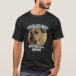 Funny Puppy Hund Pit Bull Gift Vintage Retro T Shirt