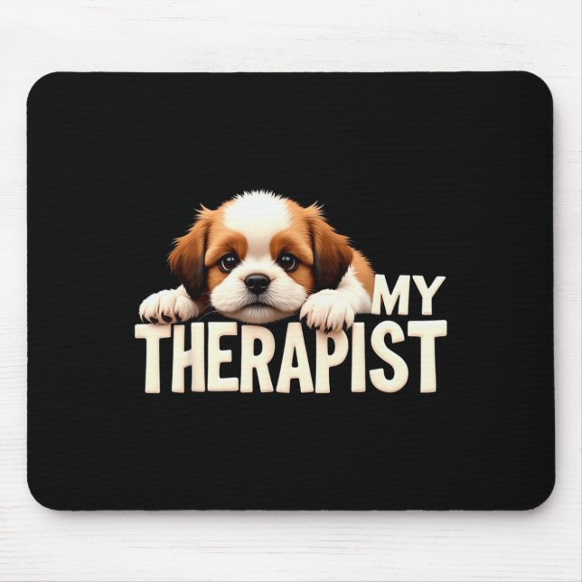 Funny Puppy My Therast Shih Tzu Dog  Musmatta (Framsidan)