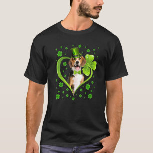 Funny Puppy Shamrock Beagle Hund St Patrick S Day T Shirt