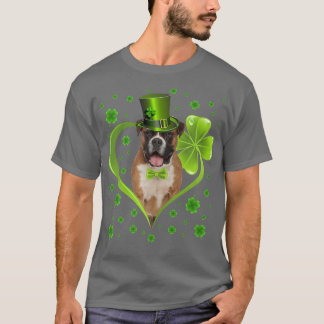 Funny Puppy Shamrock Boer Hund St  T Shirt