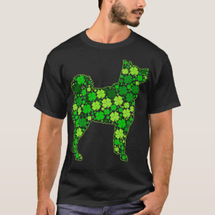 Funny Puppy Shamrock Siberian husky Hund St T Shirt