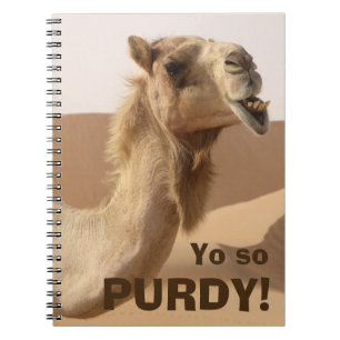Funny Purdy Camel Photo Anteckningsbok