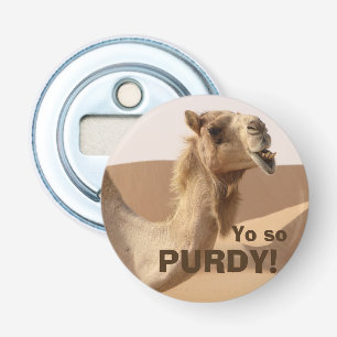 Funny Purdy Camel Photo Flasköppnare