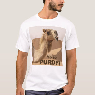 Funny Purdy Slogan Camel T Shirt
