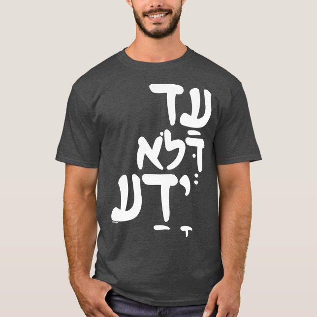 Funny Purim Hebrew som säger judisk citat T Shirt (Framsida)