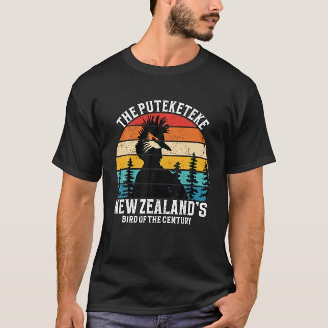 Funny Puteketeke Nya Zeelands börd T Shirt (Framsida)