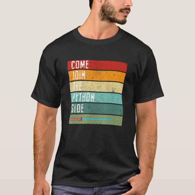Funny Python Programmer Coding Ingenjör Computer D T Shirt (Framsida)