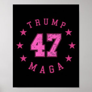 Funny Qr 45 47 Trump Inauguration 2025 Dance Code Poster