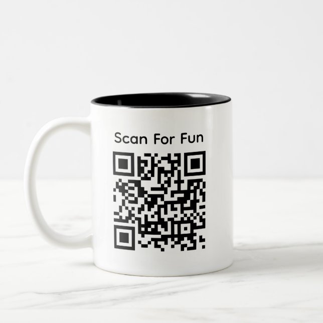 Funny QR Code mugg png, Sarkastic Mugg Wrap (Vänster)