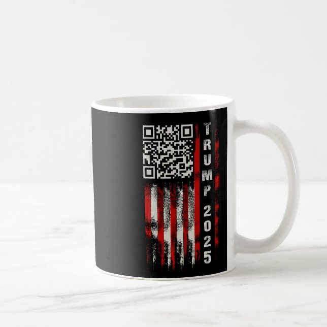 Funny Qr Donald Trump Dancing 4745 Code Video Kaffemugg (Höger)