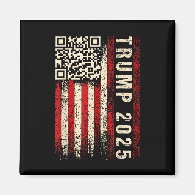 Funny Qr Donald Trump Dancing 4745 Code Video Magnet (Framsidan)