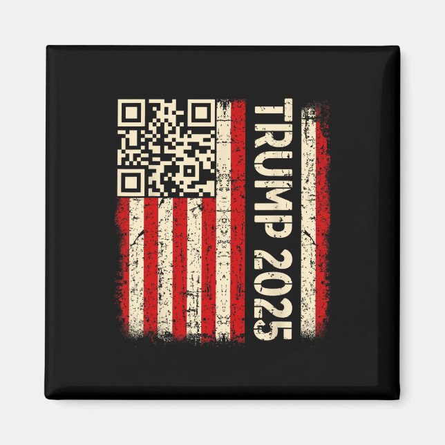 Funny Qr Donald Trump Dancing 4745 Code Video Magnet (Framsidan)