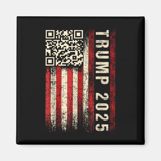 Funny Qr Donald Trump Dancing 47_45 Code Video Magnet (Framsidan)
