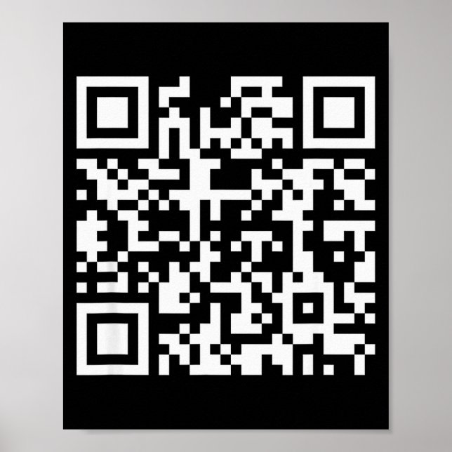 Funny Qr Don't Be A Little Btch Code Saying Quote  Poster (Framsidan)
