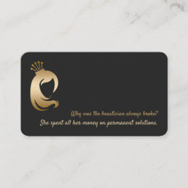 Funny QR Hair Stylist Makeup Artist Visitkort