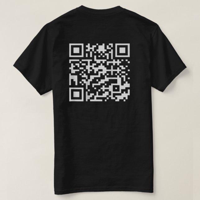 Funny QR-ordförande Trump Dance Code (på baksidan) T Shirt (Design baksida)