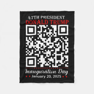 Funny Qr President Trump Dance Code Inauguration D Fleecefilt