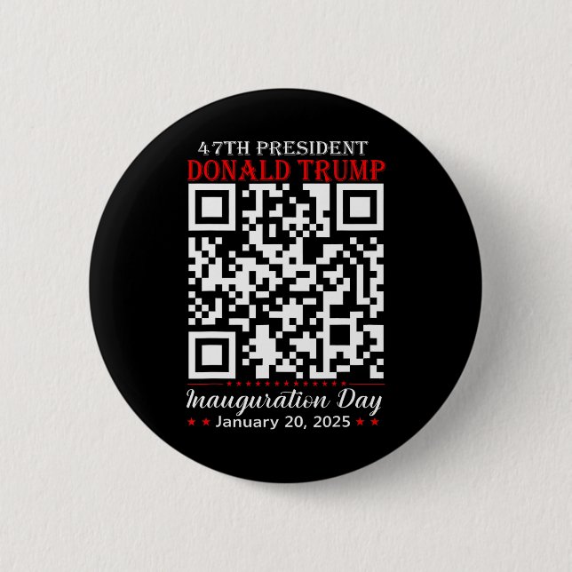 Funny Qr President Trump Dance Code Inauguration D Knapp (Framsida)