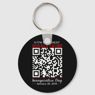 Funny Qr President Trump Dance Code Inauguration D Nyckelring