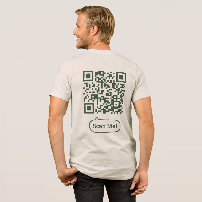 Funny QR Shirt - BTF T Shirt (Baksida full)