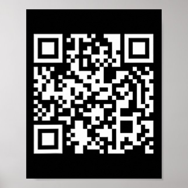 Funny Qr Trump 47 Invigningsdag 2025 Dance Code Poster (Framsidan)