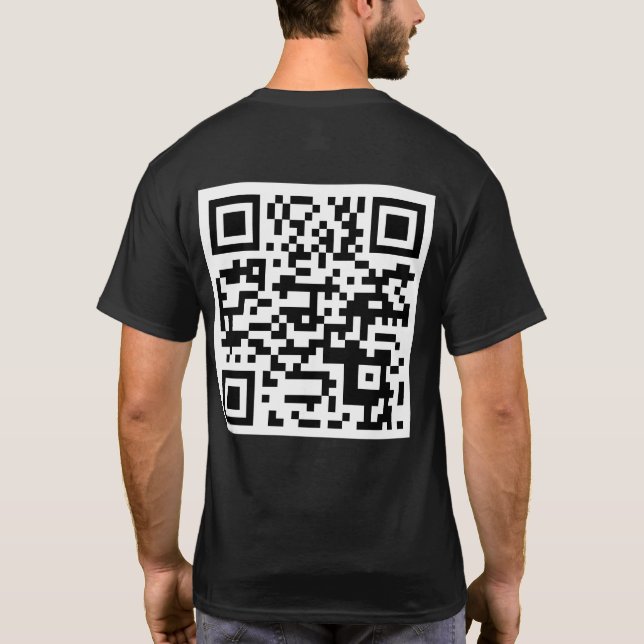 Funny QR Trump Dancing T Shirt (Baksida)