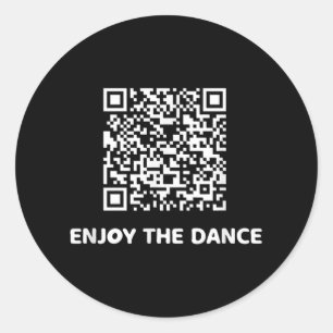 Funny Qr Trump Dumpning Interactive Code Runt Klistermärke