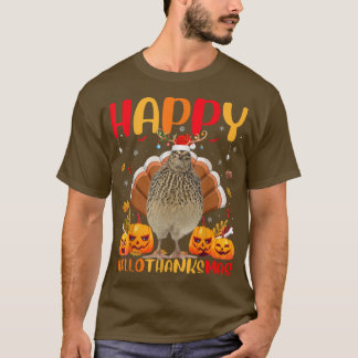 Funny Quail Bird Älskare Lycklig Quail HelloTackMa T Shirt
