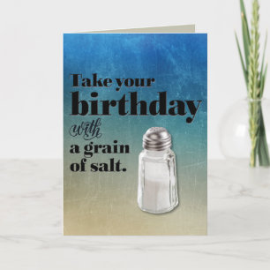Funny "Quart of Margaritas" Birthday Kort