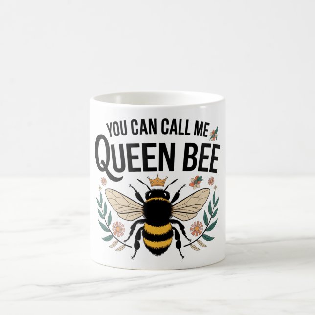 Funny Queen Bee Kaffemugg (Center)