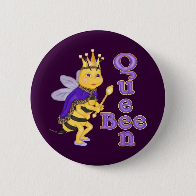 Funny Queen Bee Knapp (Framsida)