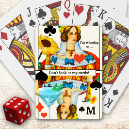 Funny Queen Cocktail-uppspelningskort Deck Casinokort